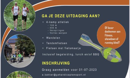 Multisportdag voor mensen met een visuele beperking