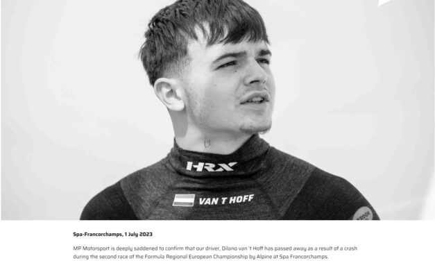 Dilano van ’t Hoff komt om in Spa